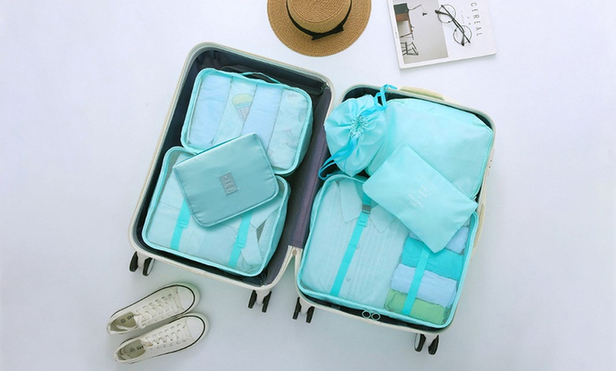 Image 2: 7Pcs Travel Packing Organizers