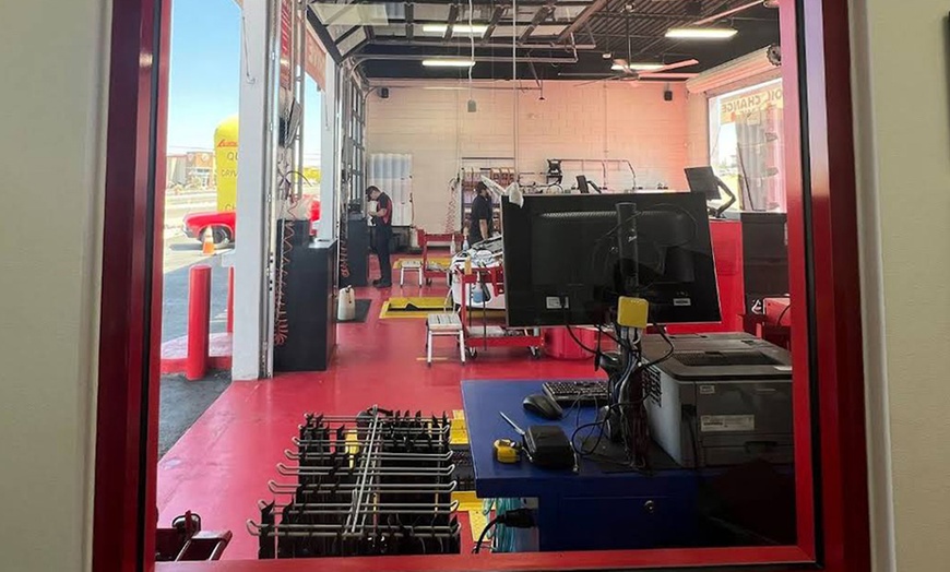 Image 2: Semi or Full Synthetic Oil Change with Tire Rotation - 5 Quarts