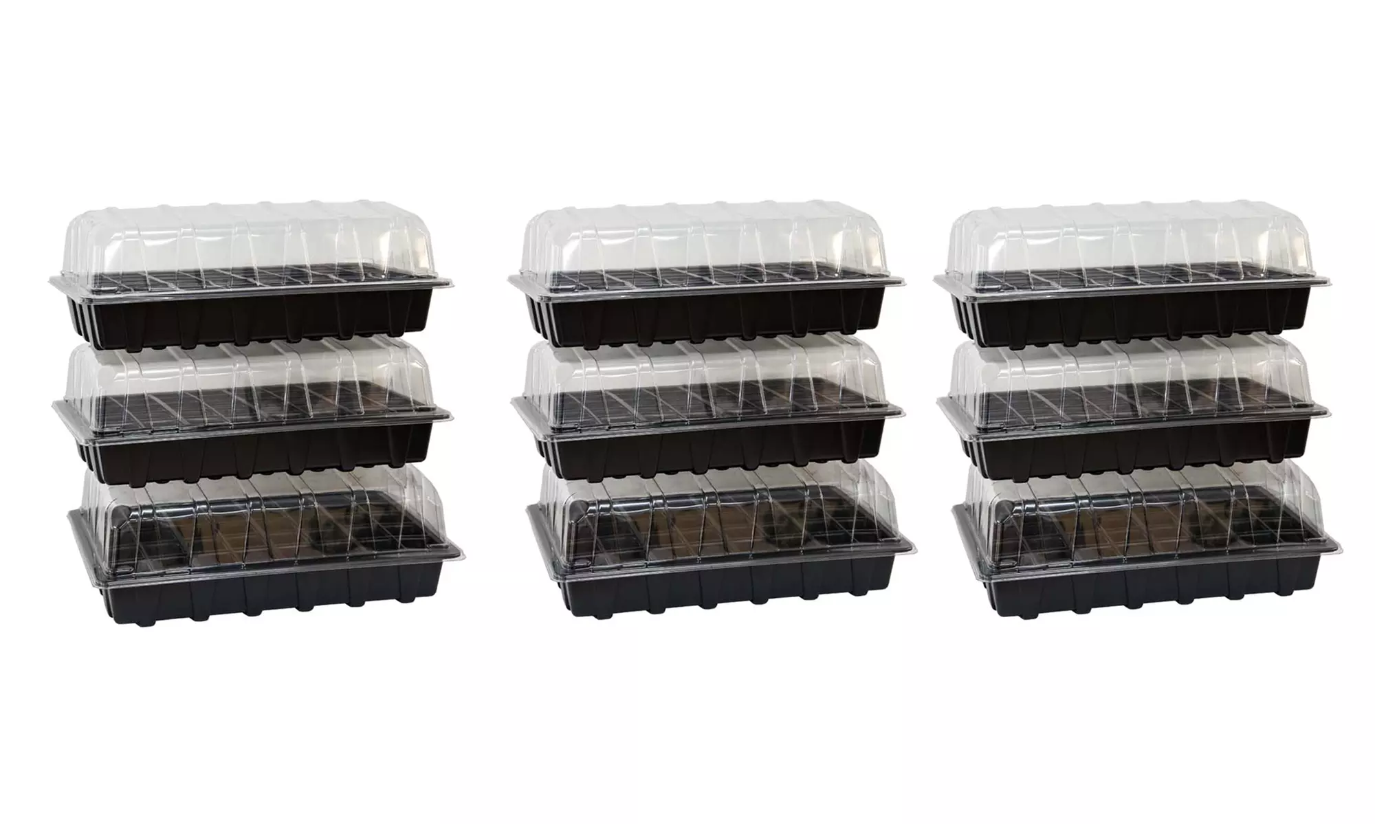 Up to Nine Plug & Seed Growing Trays