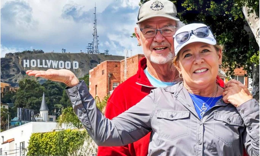 Image 2: Guided Bus Tour of Iconic Landmarks in Los Angeles w/ AC Van