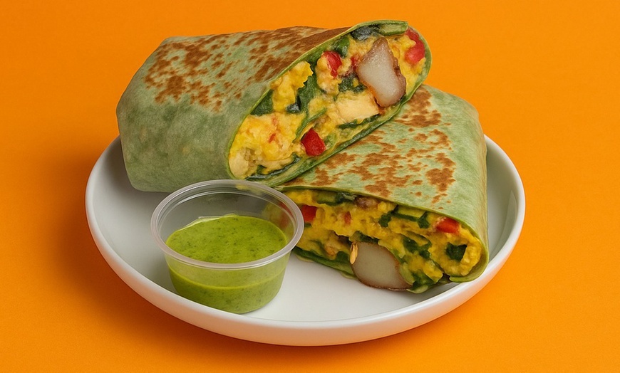 Image 3: Breakfast Burrito, Breakfast Sandwich, OR Fresh Avocado Toast
