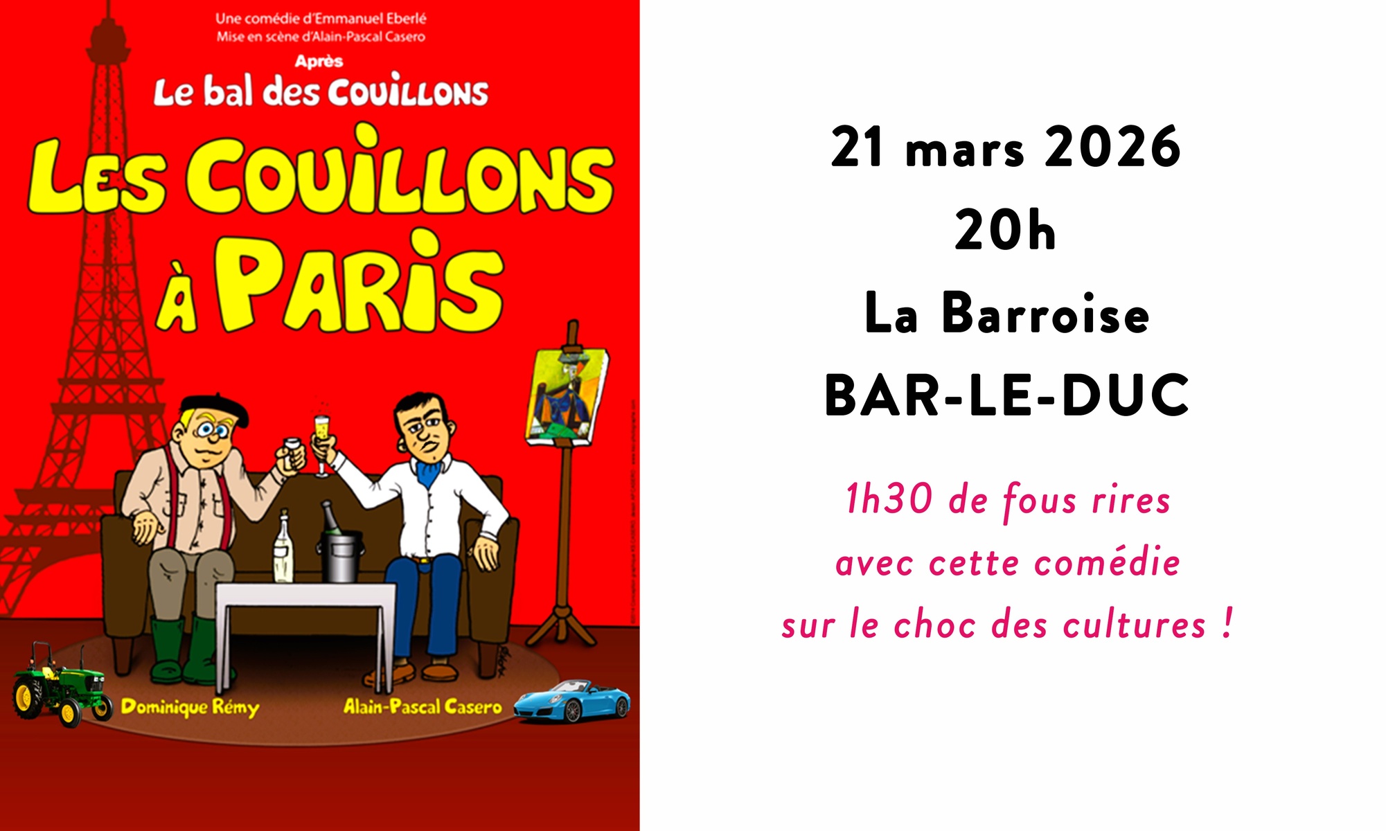 1 place pour "Les Couillons à Paris"