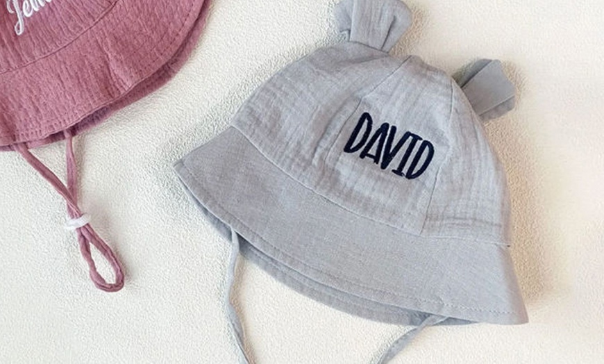 Image 6: Custom Baby Sun Hat 