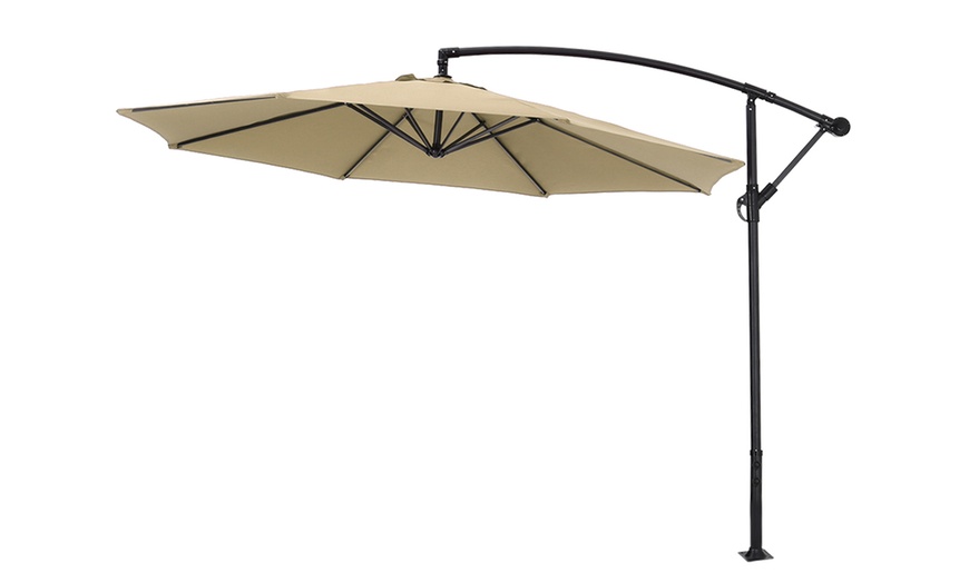 Image 3: Outdoor 3M Large Cantilever Parasol