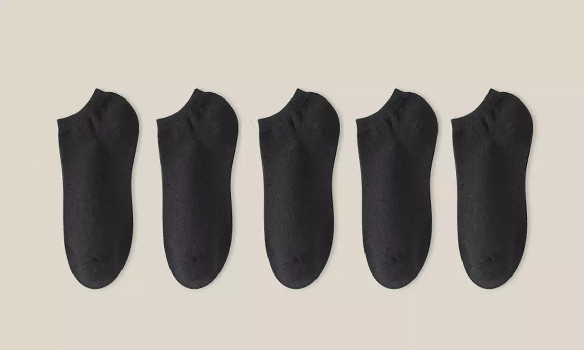 No Show Low Cut Ankle Mens Short Socks Casual Cotton Socks(5/10-Pack)