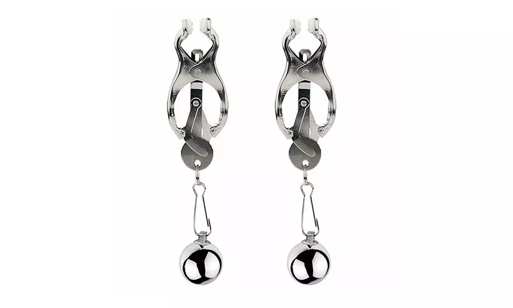 Breast Clamps Clit Clips Weights Ball Nipple Play Toy