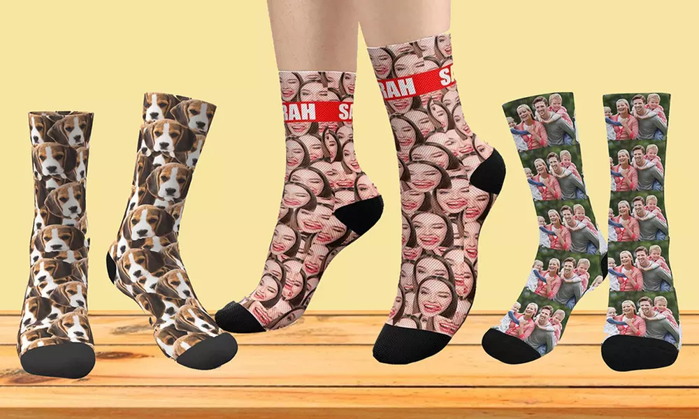 Up to 83% Off Custom Photo Socks from Justyling