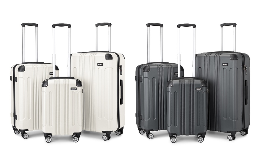 Image 1: Ensemble de valises beige ou gris