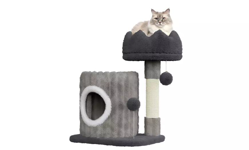 Image 8: Meerlaagse grijze kattenboom