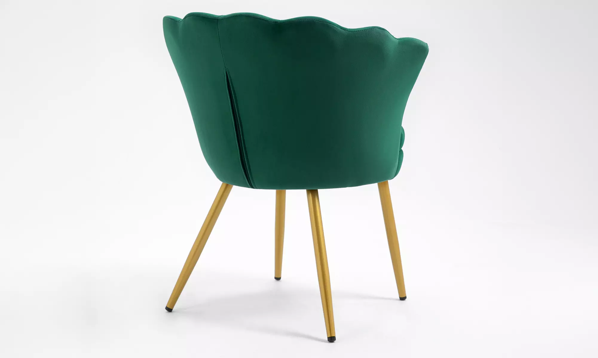 Poltroncina a conchiglia Maddina in velluto