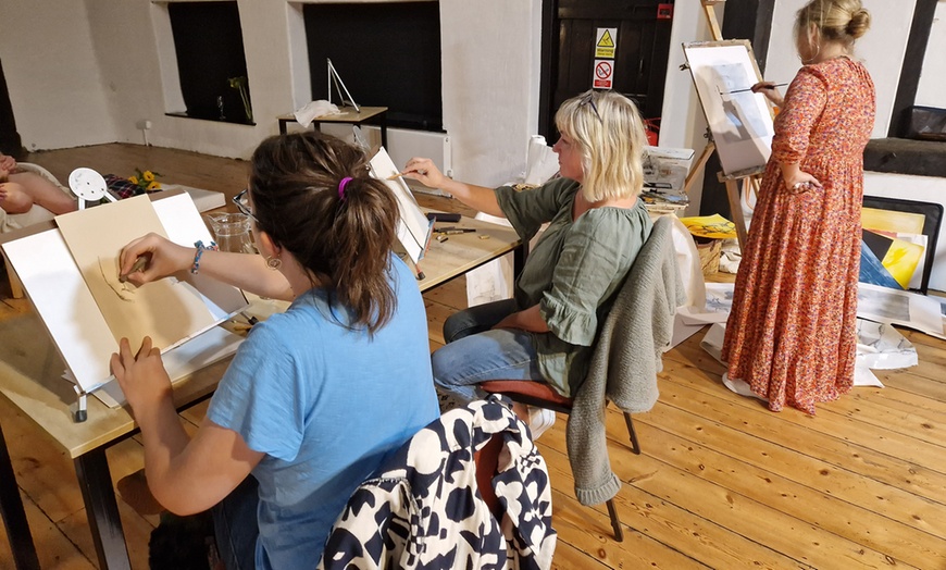 Image 1: Two-Hour Tutored Life Drawing Art Class for One or Two (Group Class)