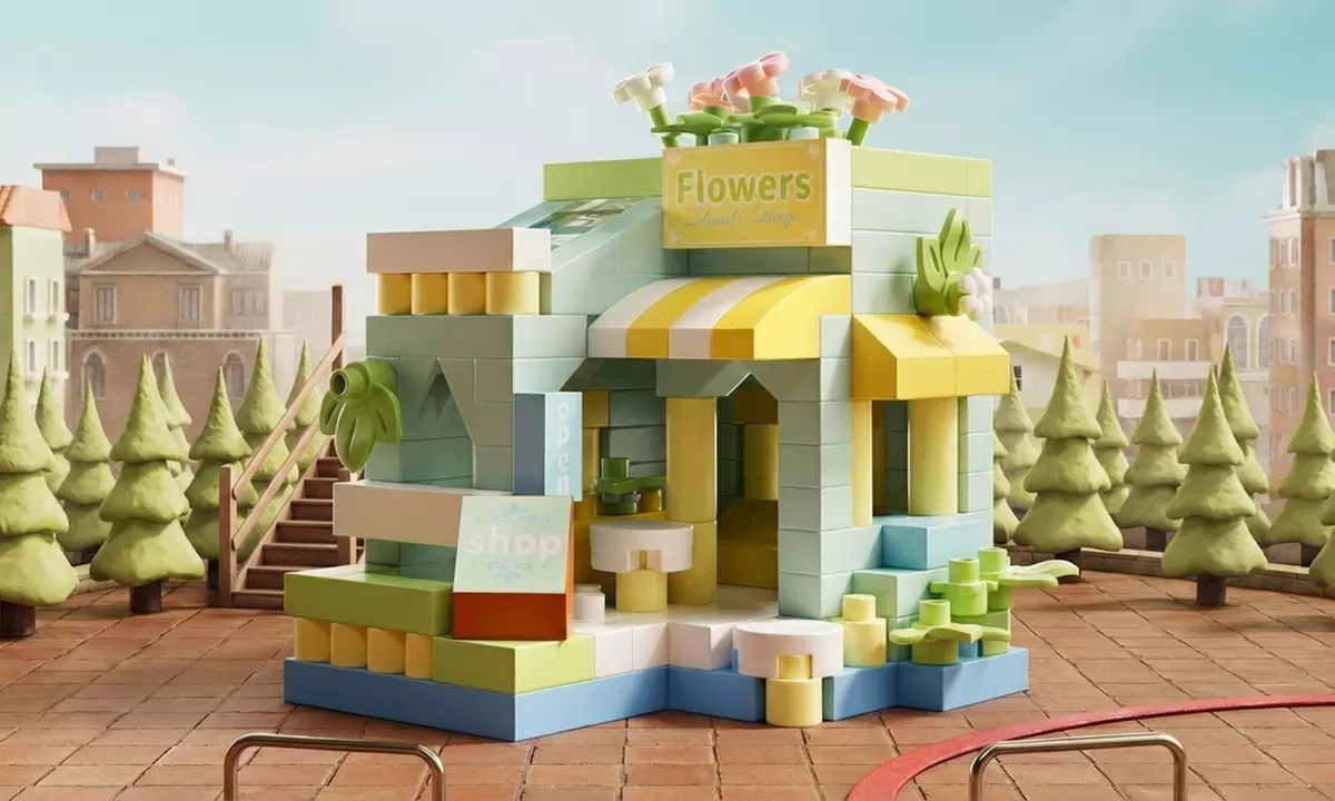 Set de 6 micro-boutiques féeriques à construire
