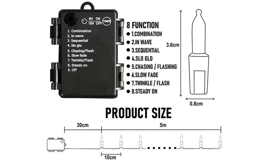 Image 21: XMAS25-2 Pack Christmas String Lights