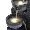 Image 8: Outdoor Multi-Tier Ceramic LED Fountain Water Feature