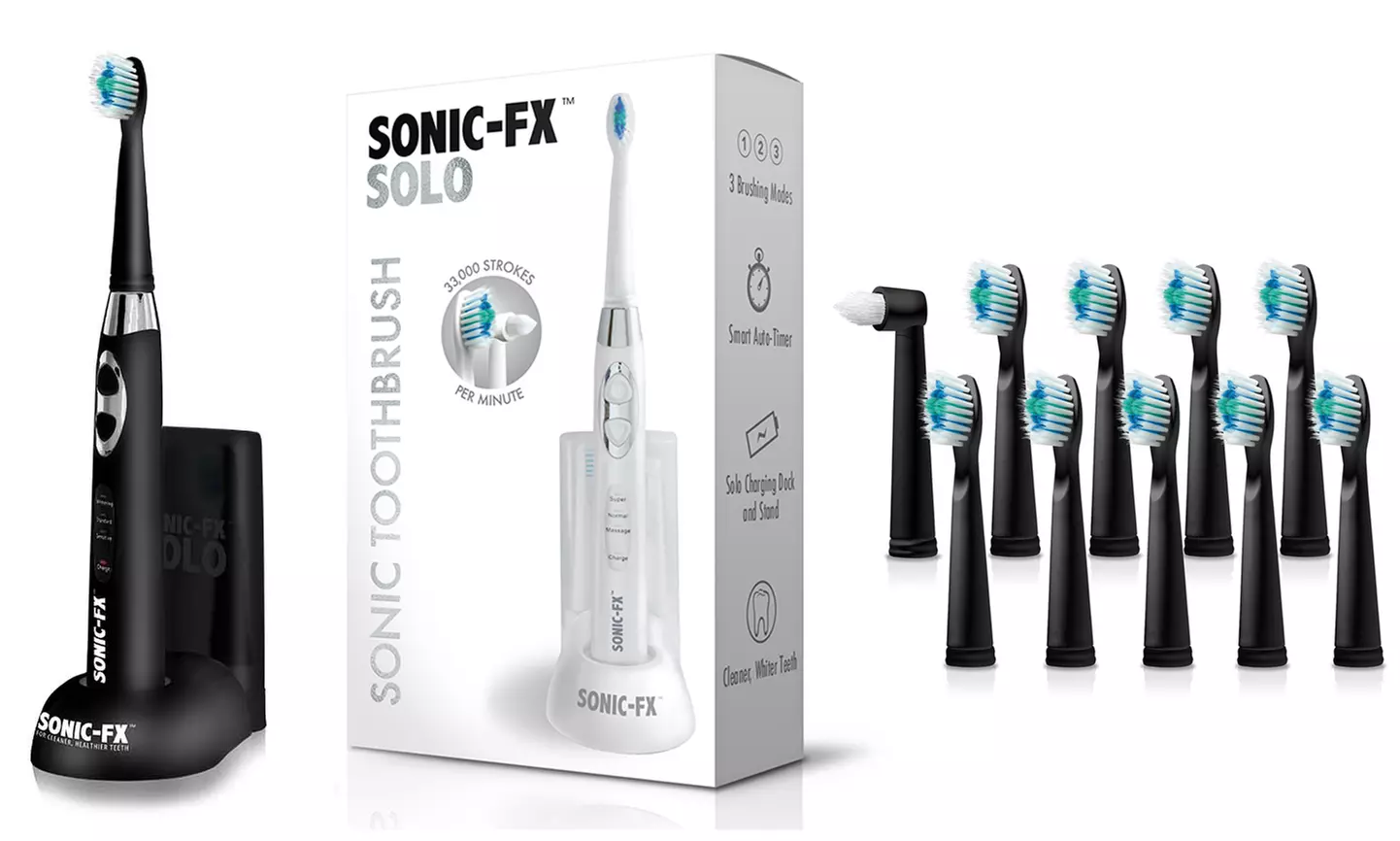 Sonic FX Solo Toothbrush w/ 10 Brush Heads & 1 Interdental Head - Primary Image