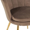 Image 27: Fluwelen schelp fauteuil