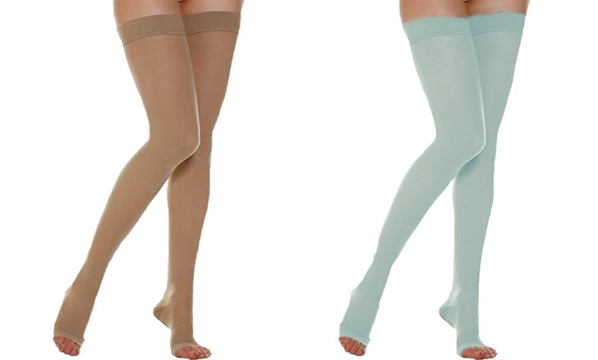 Image 5: Unisex Open Toe Compression Socks