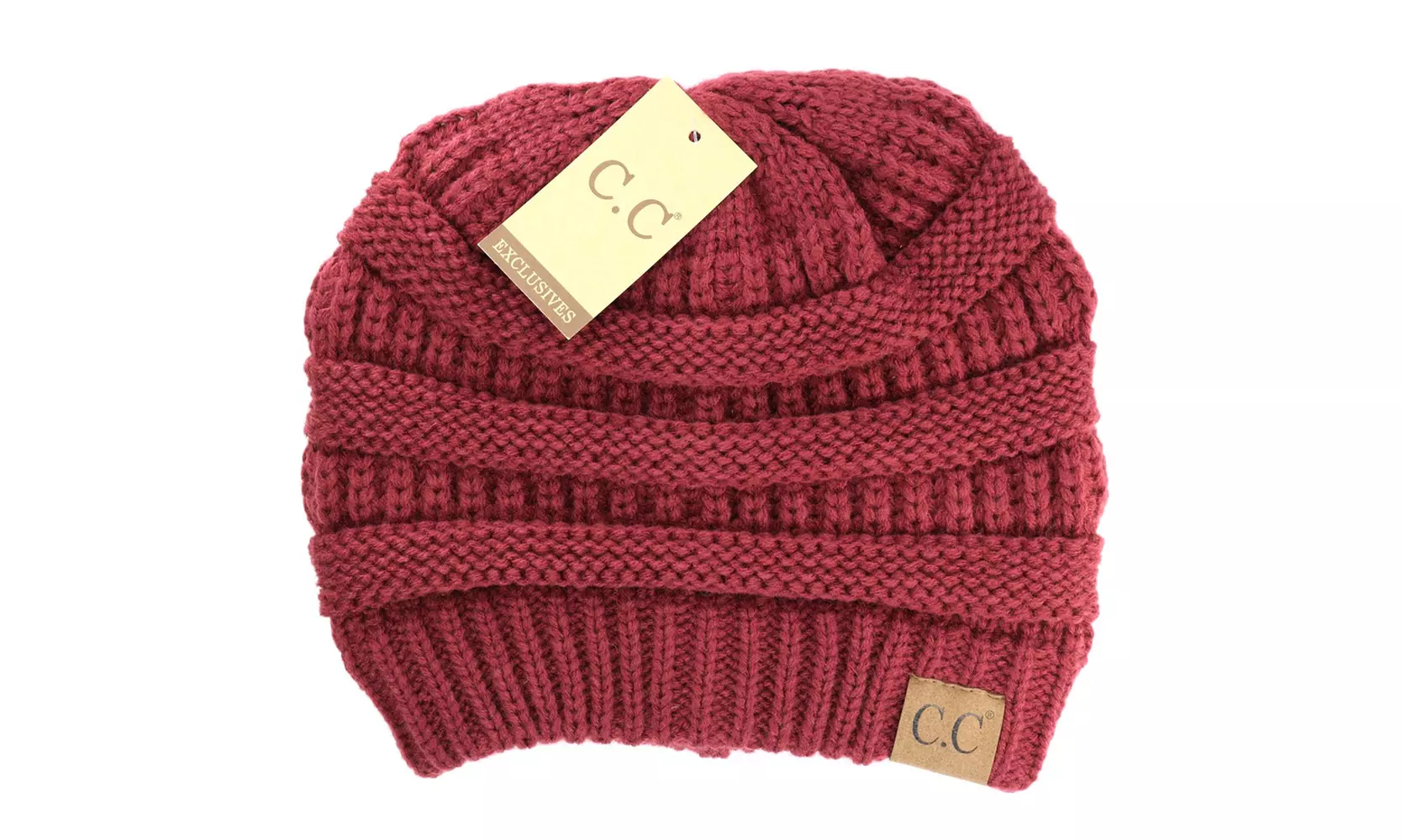 Cheveux Corp. Women's Solid Classic CC Beanie