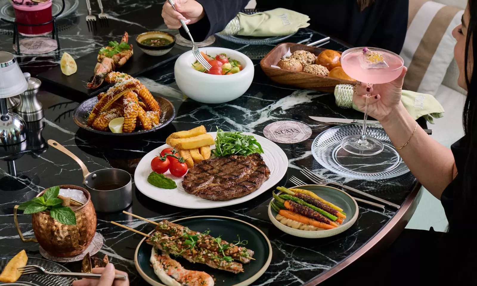 Three Course Premium Set Menu with 1 Soft beverage For Up to 4 People