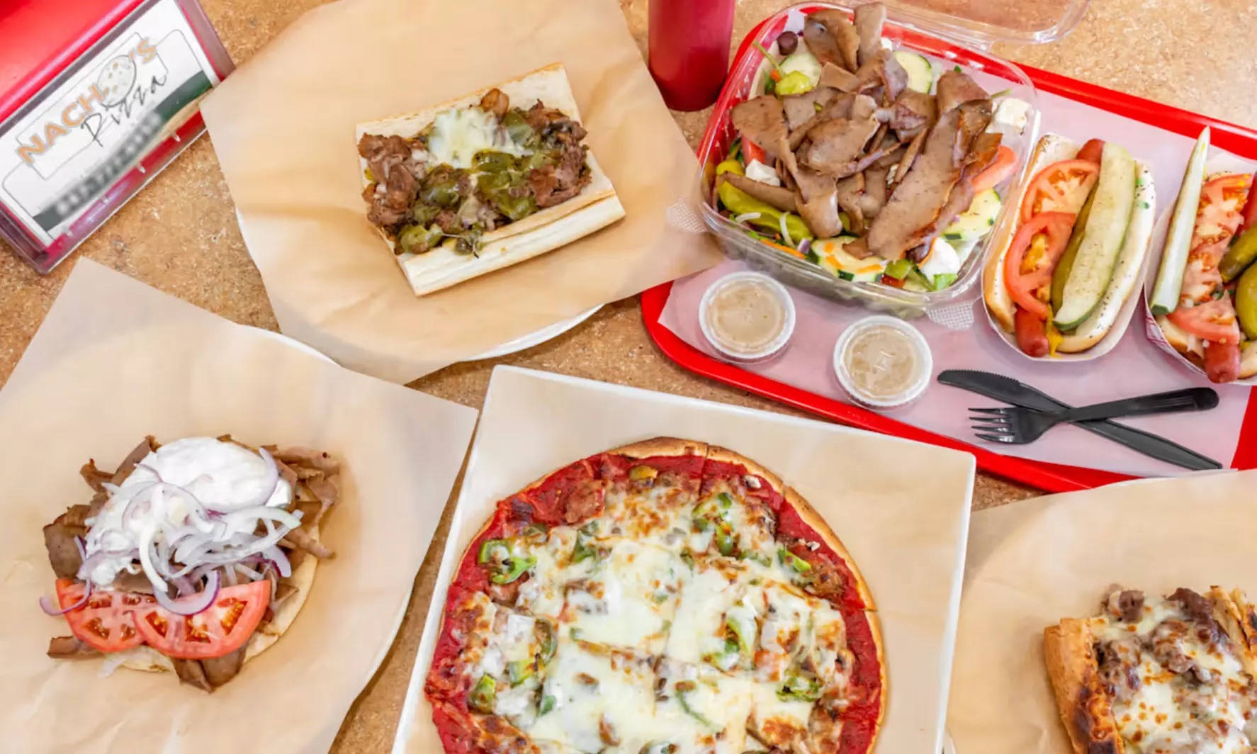 Savor $20, $40, or $60 on Food & Drinks or 16" Pizza, Salad & Soda