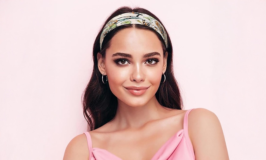 Image 13: Silk Scarf for Women in Five Styles