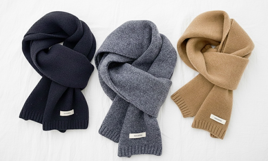 Image 1: Écharpe 100 % en laine premium australienne