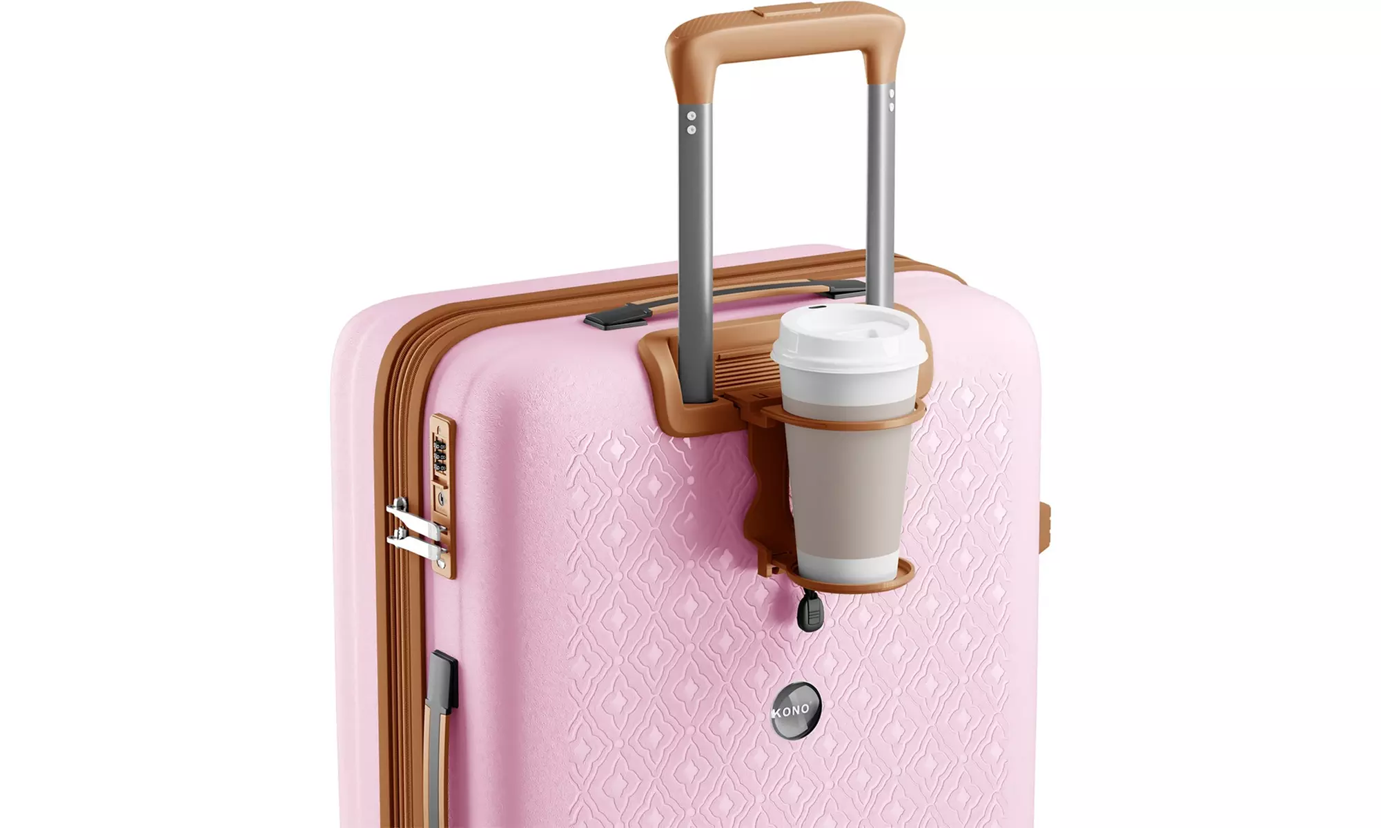 1 / 3x KONO Hartschalen-Reisekoffer mit TSA-Schloss