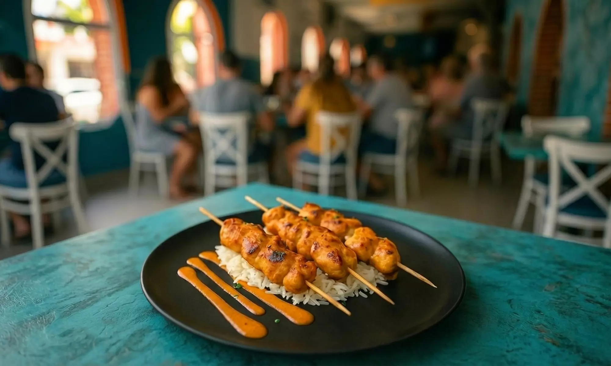 Menú con aperitivo, entrante, principal, postre y bebida para 2 o 4