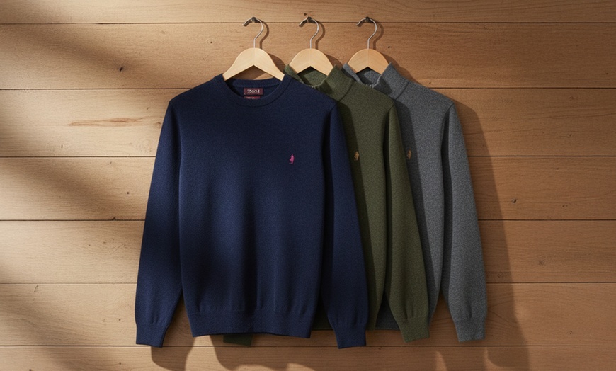 Image 1: Maglione uomo in misto lana MCS Marlboro Classic