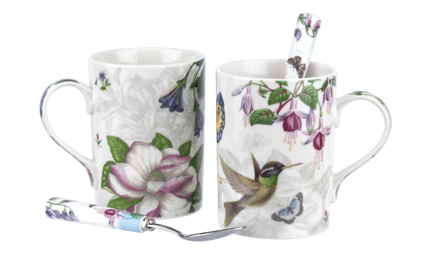 Image 14: Portmeirion Mugs and Spoons Set