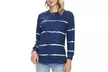 Women Long Sleeve Crewneck Casual Side Split Pullover Tops - Second Medium