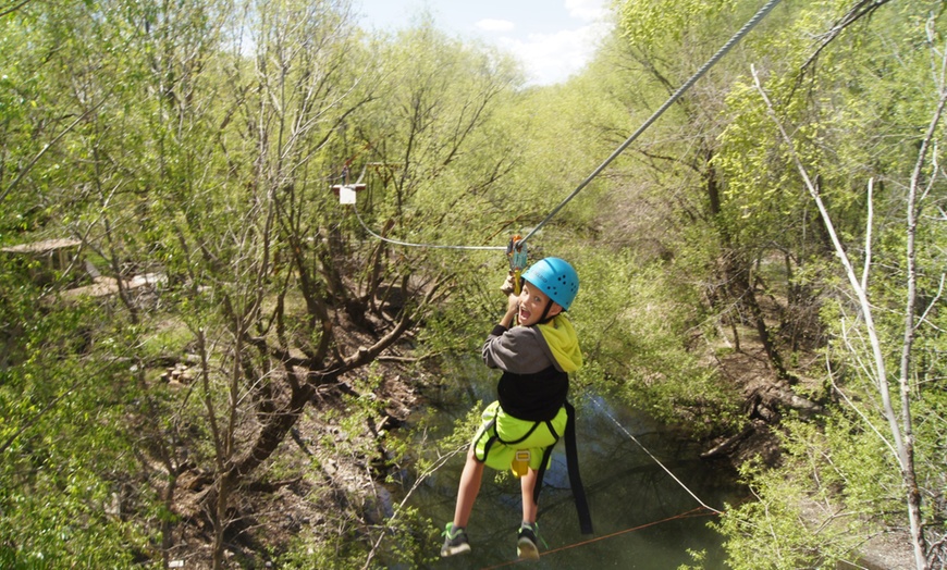 Image 1: Up to 38% Off Adventure Zipline Tour at CLAS Ropes Course
