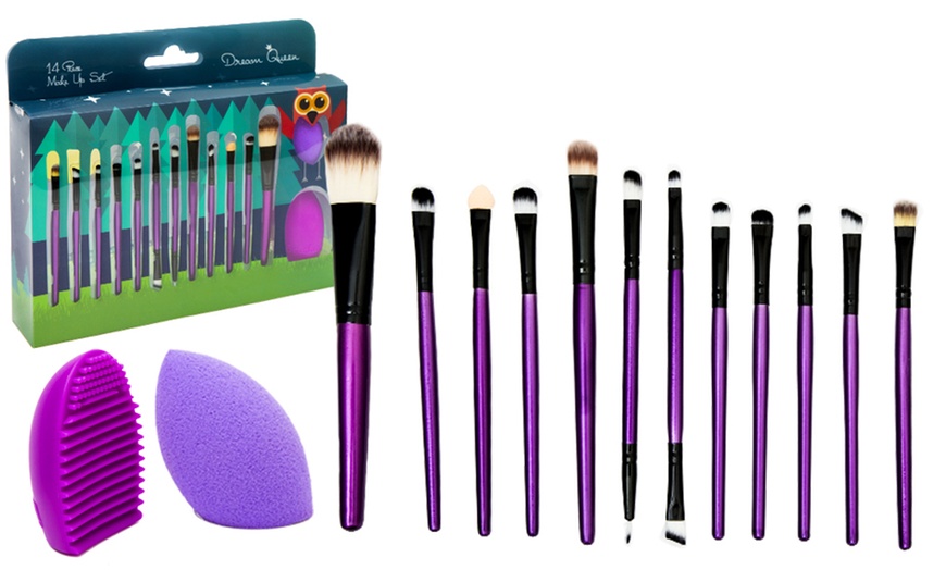 Image 1: 14-Piece Makeup Set