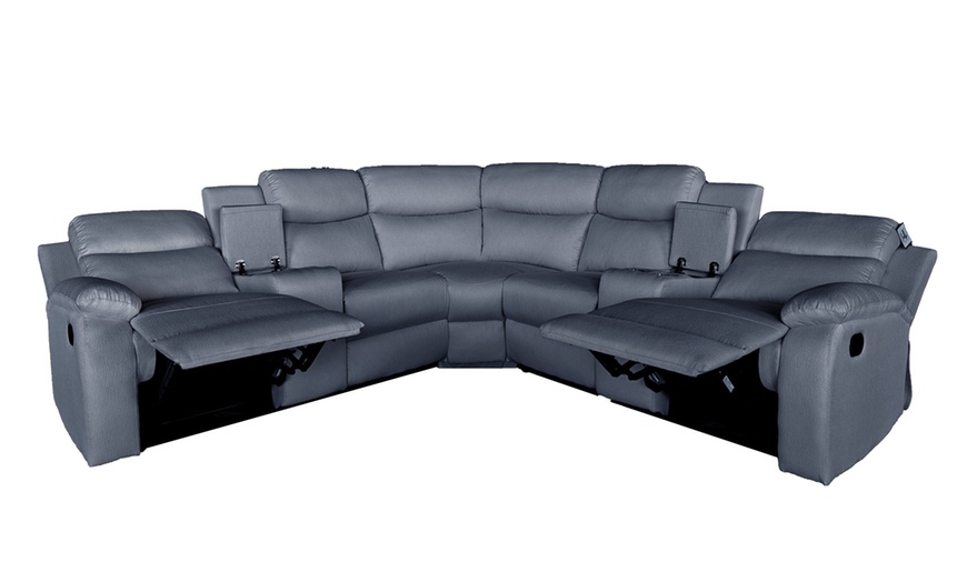Image 2: Ravello Five Seater Recliner Sofa