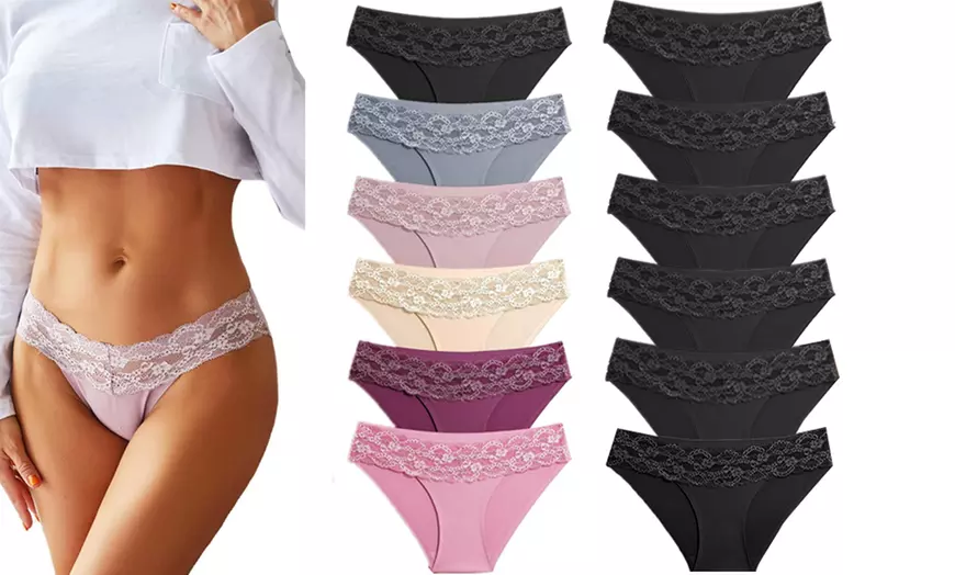 Image 1: Pack de 6 o 12 braguitas para mujer 