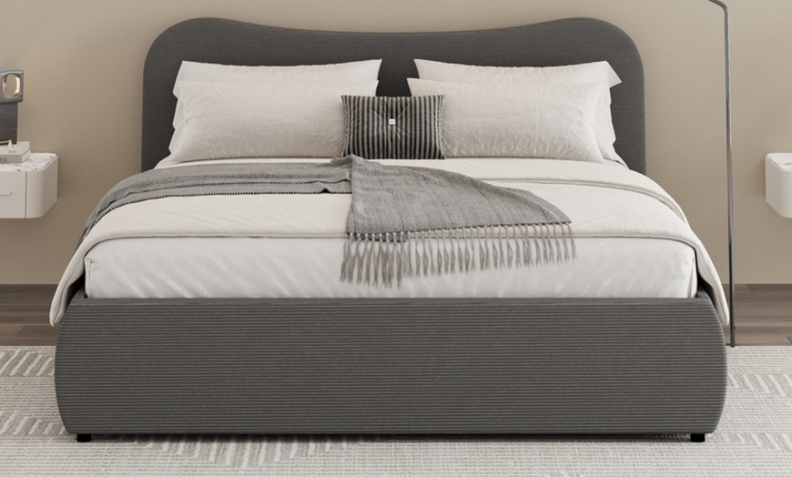 Image 6: Lit coffre Milano design arrondi