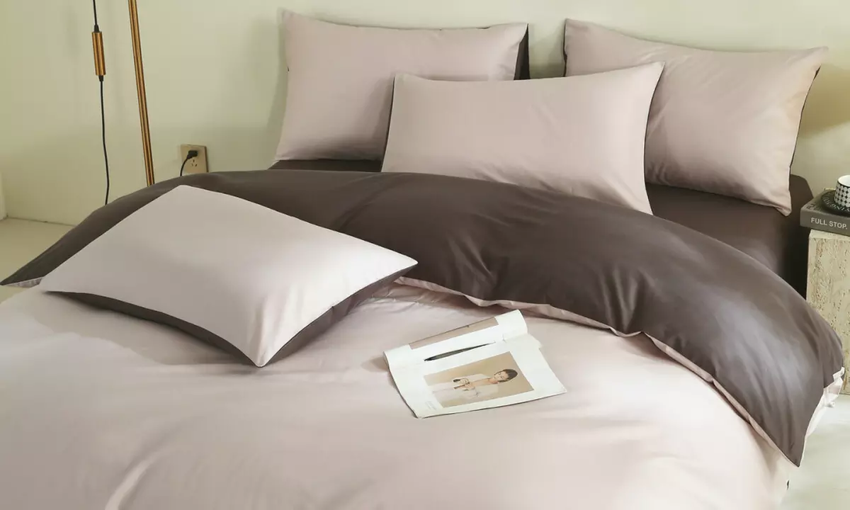 Reversible Pure Cotton Pillowcase Pair