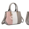 Image 28: Women's Color-block Fashion Tote and Top Handle Handbags
