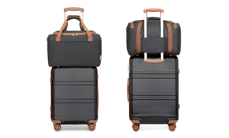 Image 10: Set van een harde koffer en bijpassende zachte cabin bag