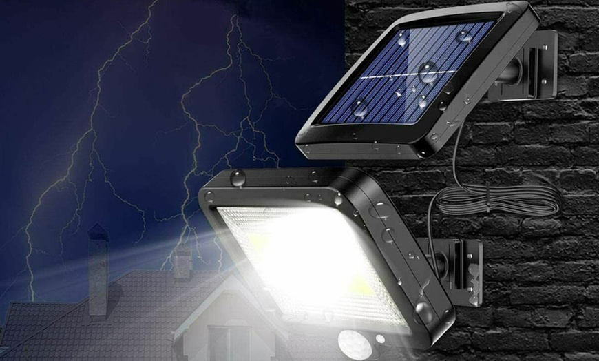 Image 5: 1 o 3 lampioni 120 LED con pannello solare 