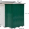 Image 6: Outsunny Steel Garden Shed, Weather-Resistant with Lockable Doors