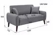 Zianna Modern Linen Sofa Set - Image 6