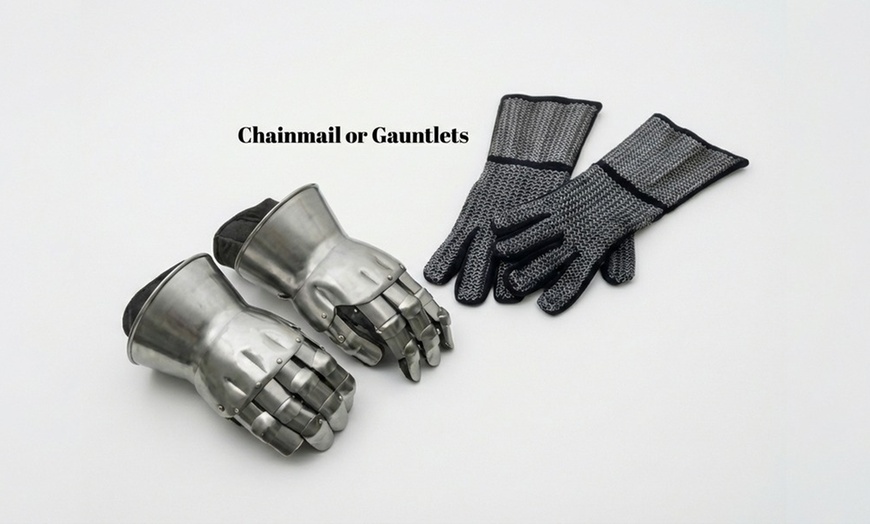 Image 2: Step Back in Time with a Knight's Helm or Spartan Helmet