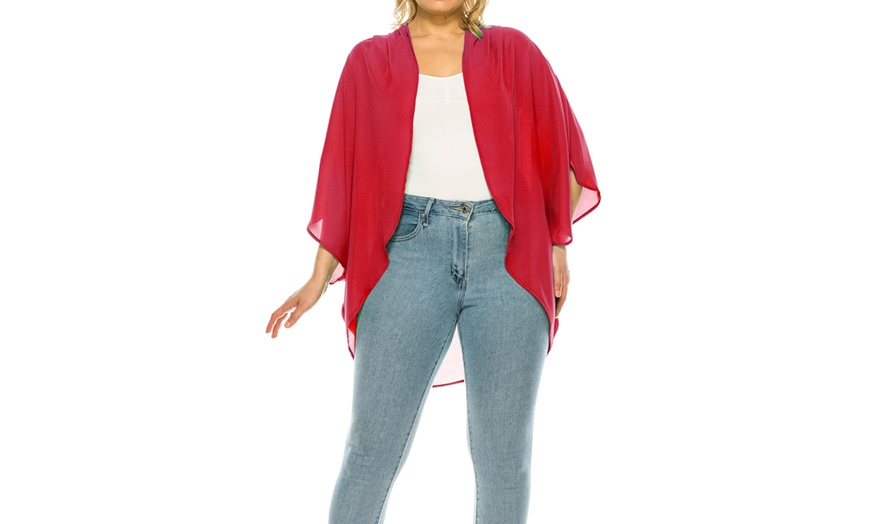 Image 20: MOA Collection Women's Loose Fit Cardigan Sweater