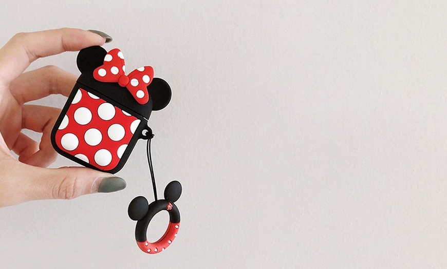 Image 5: Mickey / Minnie Premium AirPod Silicone Case Cover Dust-Proof & Shock Resistant