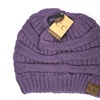 Image 37: Cheveux Corp. Women's Solid Classic CC Beanie