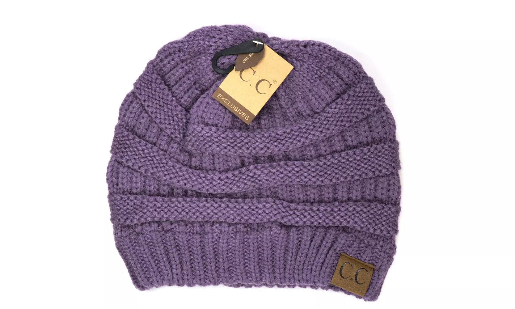 Cheveux Corp. Women's Solid Classic CC Beanie