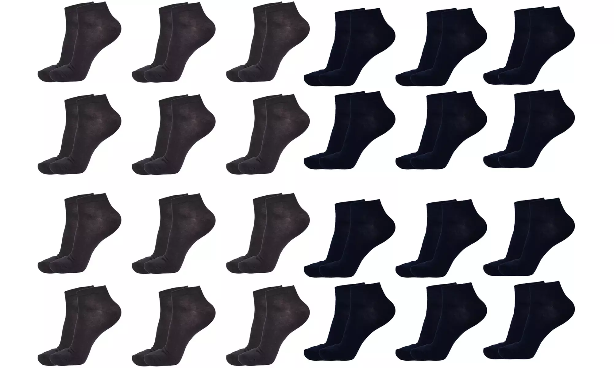 6, 12 o 24 calzini corti alla caviglia El Charro