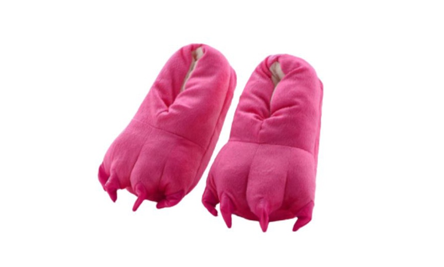 Image 9: Animal Paw Slippers