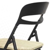 Image 6: Juego de 4 sillas plegables de metal con asiento de madera